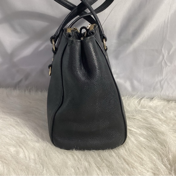 Coach Stanton Carryall Black Leather Satchel Bag 36681 - Picture 6 of 14